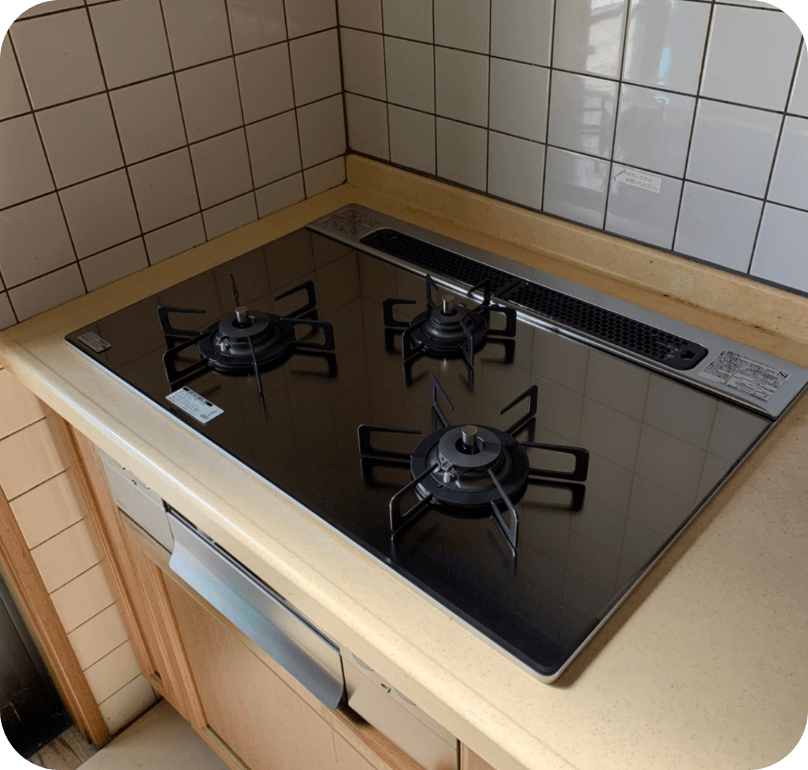 ガスコンロの交換イメージ