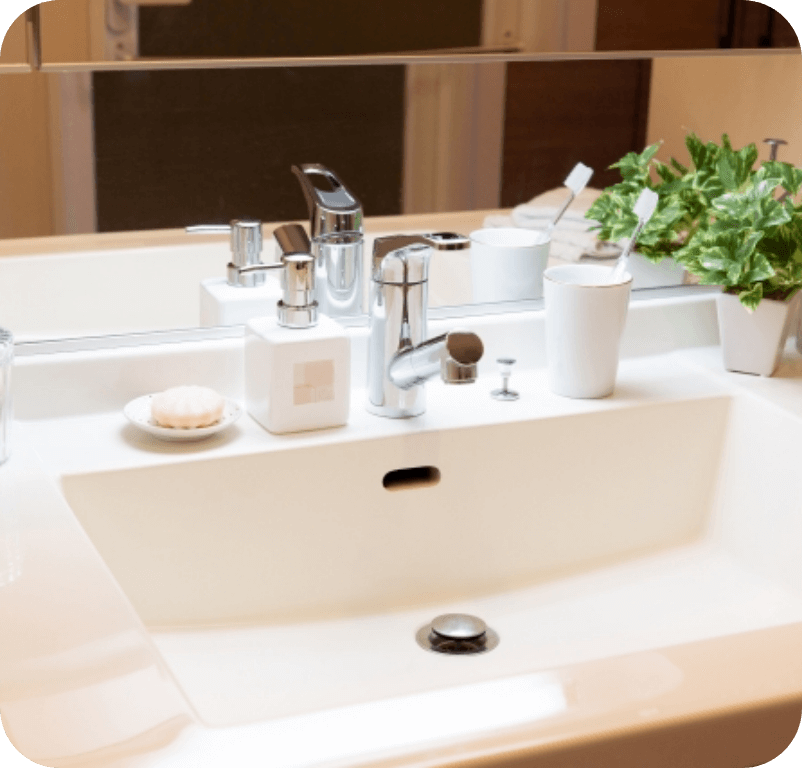 洗面台のトラブルイメージ