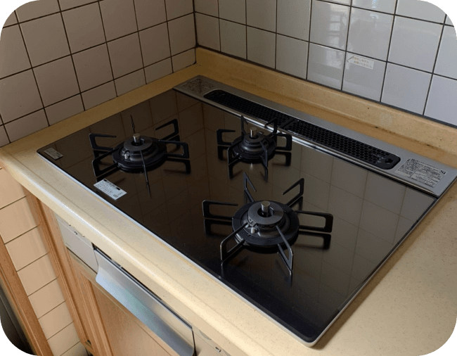 ガスコンロの交換イメージ