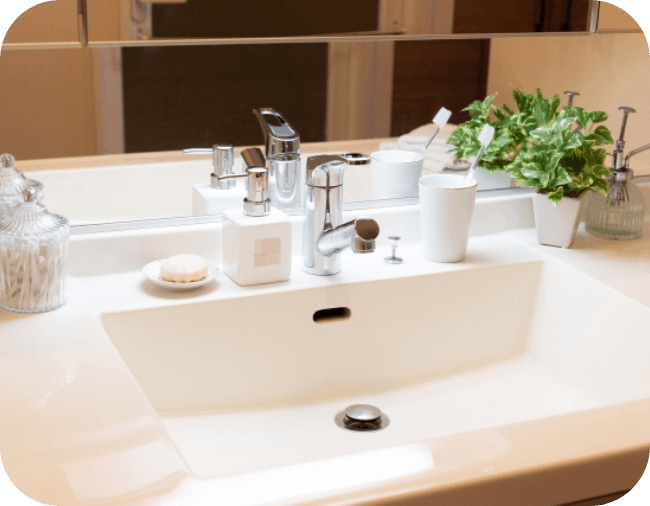 洗面台のトラブルイメージ